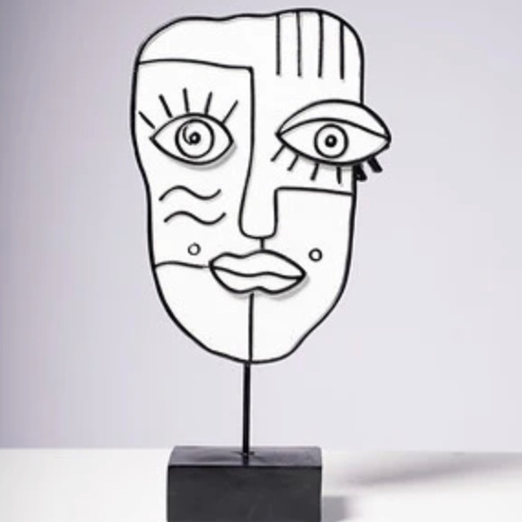 New 14" Inspired Mask Sculpture - Picture 1 of 2